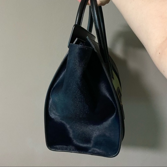 Host pick! 🤩🥳 Celine pistachio Pony hair and black leather Mini luggage bag - Picture 10 of 16